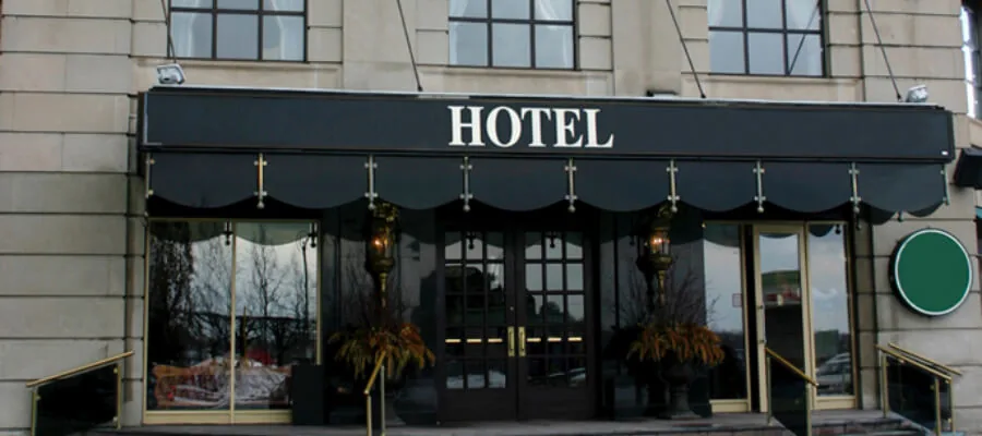 Digital Signage in einem Hotel