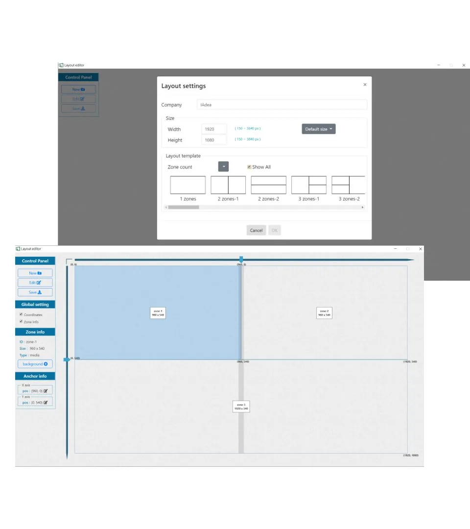 SignApps Express Layout-Editor